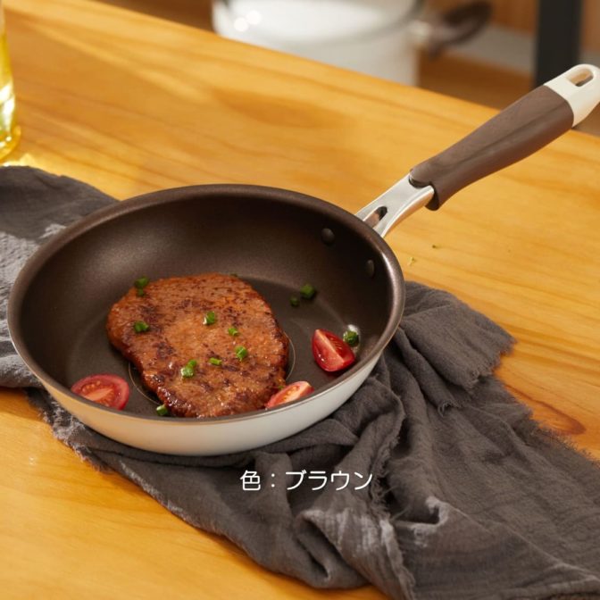 イメージ1ブラウン「ダイヤモンドフライパン20ｃｍ」