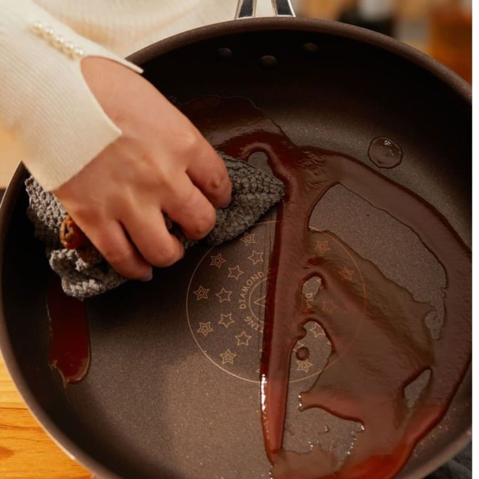 イメージ2ブラウン「ダイヤモンドフライパン20ｃｍ」