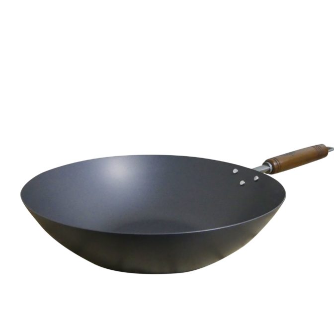 ”燕鉄器” 窒化鉄 底平 中華 北京鍋 30cm 33cm