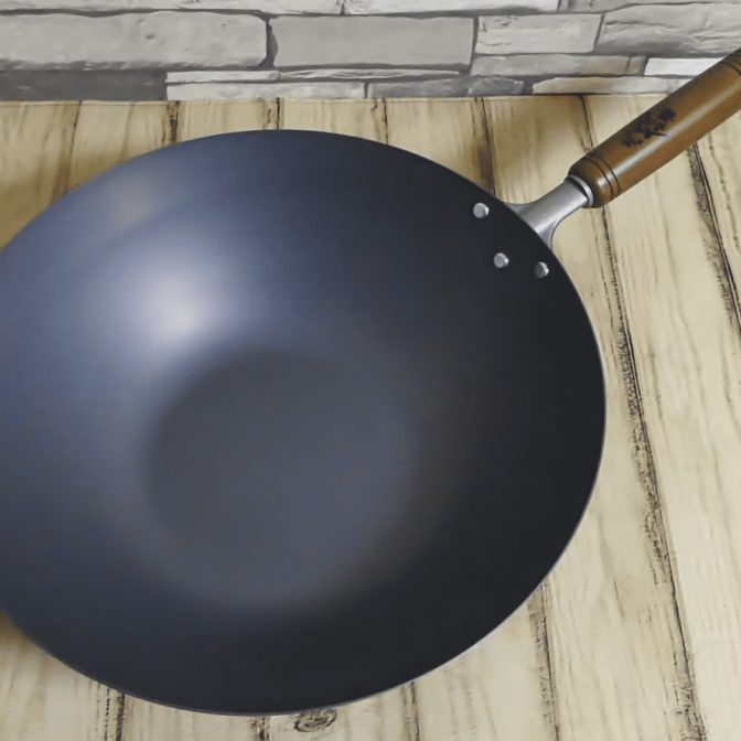 ”燕鉄器” 窒化鉄 底平 中華 北京鍋 30cm 33cm