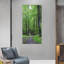 クリスタル ポーセリン キャンバス 「新緑」A with ダイヤモンド 120*60